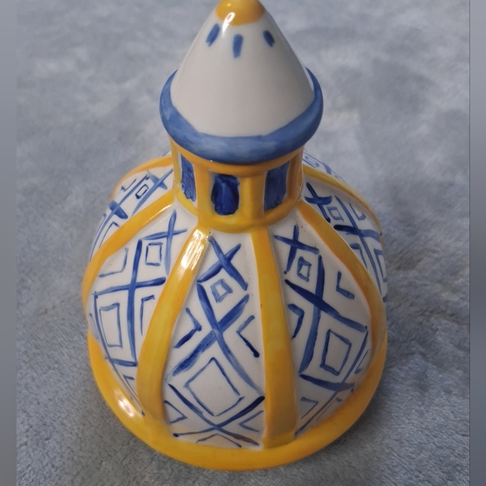 Sbordone Ceramic Pottery Made In Italy Hand Painted Italian Art 5.5" Tall